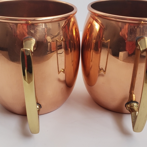 Solid Copper Mug Cup Set of 2 - Picture 5 of 5